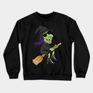 Cool Funny Halloween Witch Crewneck Sweatshirt